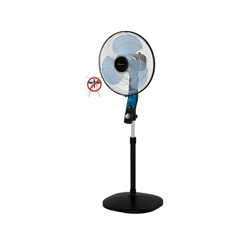 Ventilador de pie Rowenta VU4420F2 Anti mosquitos, 60W, Negro