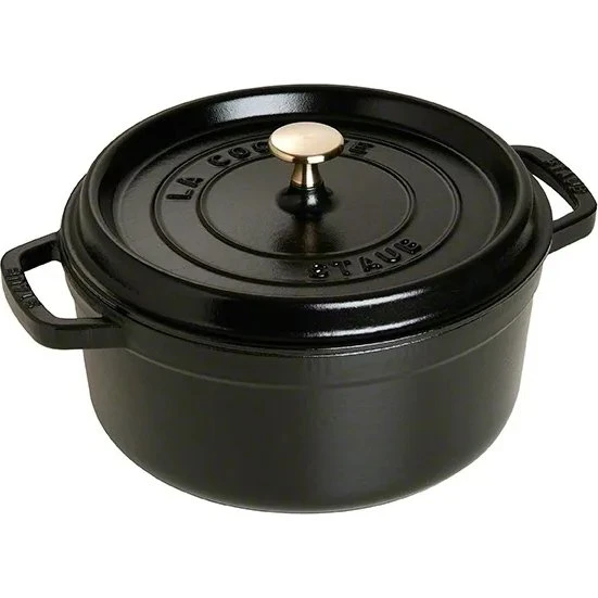 Staub La Cocotte Olla de Hierro Fundido 24 cm - Negro