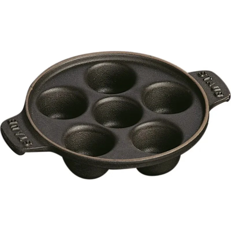 Staub Cazuela para Caracoles de Hierro Fundido 14 cm, Negro