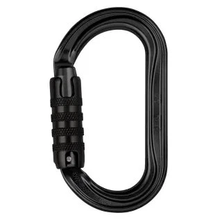 Petzl OK Mosquetón Ovalado Negro