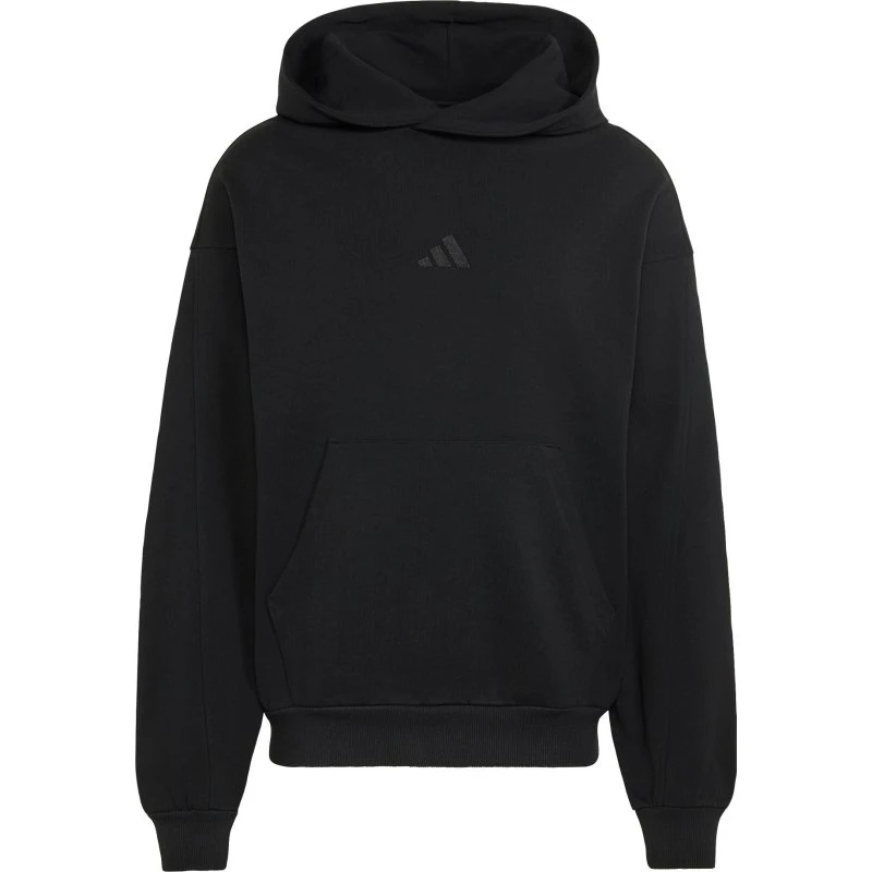Adidas Sportswear Sudadera con Capucha Negra con Logo Pequeño